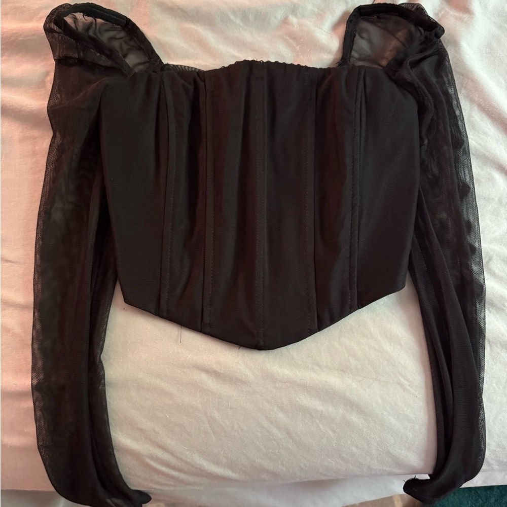 Princess Polly size 2 black corset top
